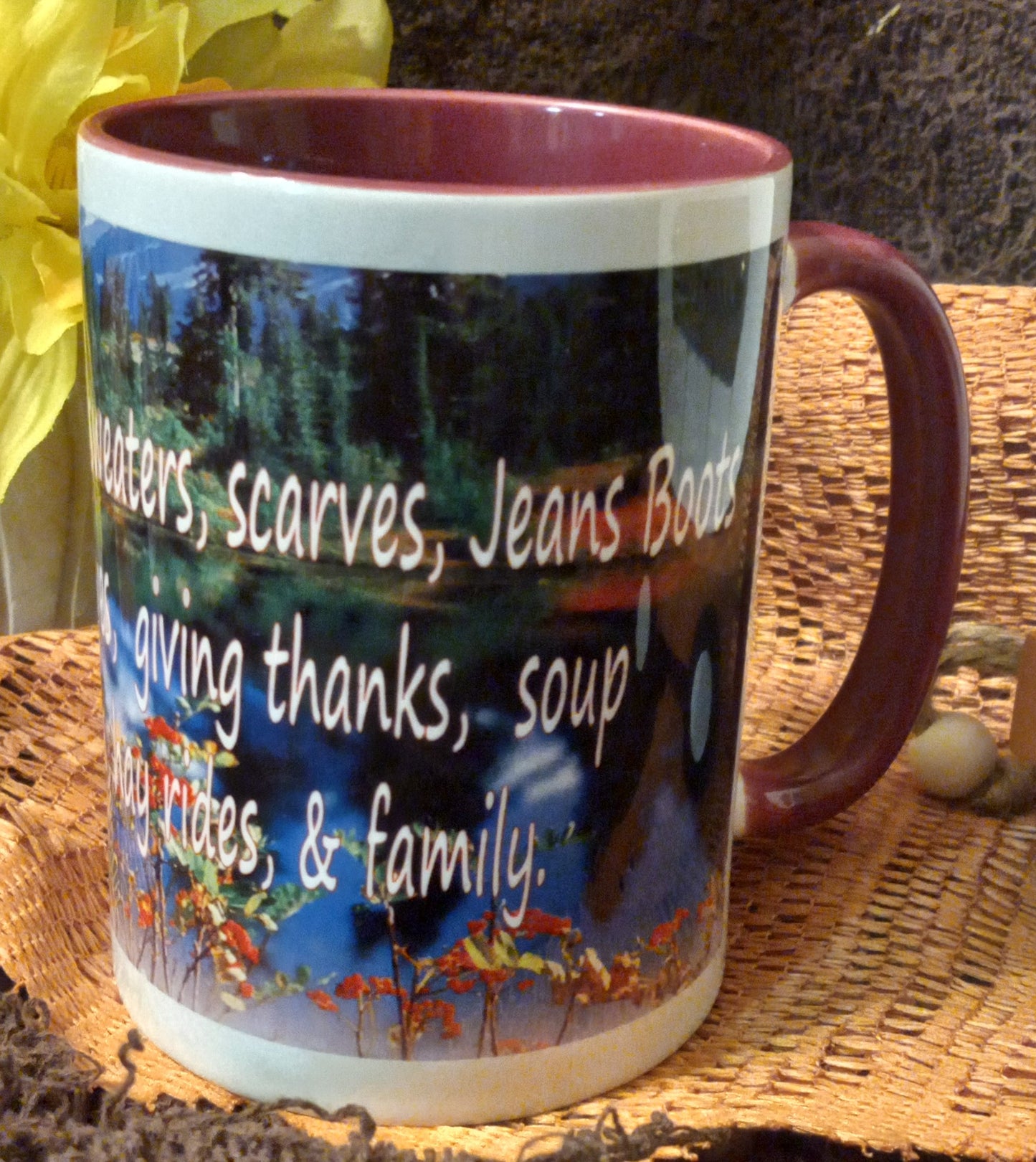 11 Oz "Autumn Joys" Ceramic Mug