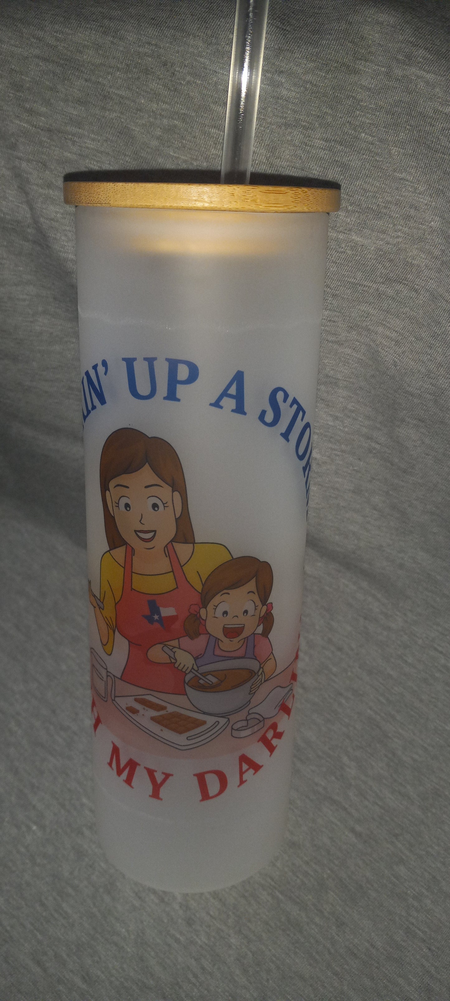 Mommy & Me "Cookin' Up A Storm!" Apron and Tumbler Set