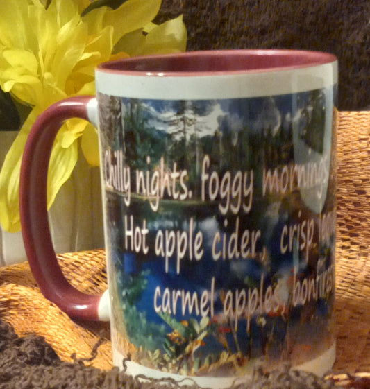 11 Oz "Autumn Joys" Ceramic Mug
