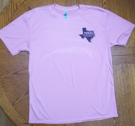 Texas Fully Loaded "Patriot Mom" Short Sleeve Plum Rose Tee
