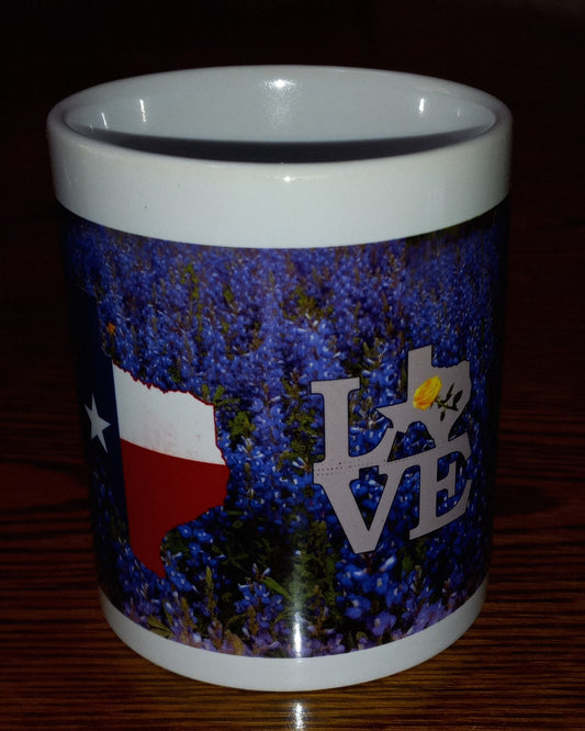 11 Oz "Bluebonnet Love" Ceramic Mug