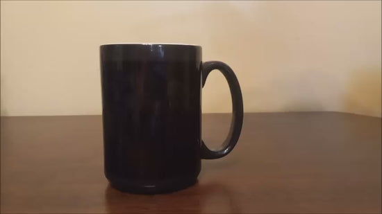 Rock Out with this Paladin 15 Oz Ceramic Color Changing Mug.   Ceramic mug is Food Safe, Lead and Cadmium free. Each mug is individually packaged in foam supported shipping boxes, providing worry free shipping and storage. This cup is black until you add your heated beverage, then watch the magic as it reveals it's art! Color changing mugs should be hand washed to ensure long lasting color changing characteristics.