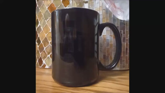 Texas Fully Loaded - 15 Ounce "Oldtimey Texas Roadmap" Color Changing Coffee Mug is Food Safe, Lead and Cadmium free. Each mug is individually packaged in foam supported shipping boxes, providing worry free shipping and storage. This cup is black until you add your heated beverage, then watch the magic as it reveals it's art!